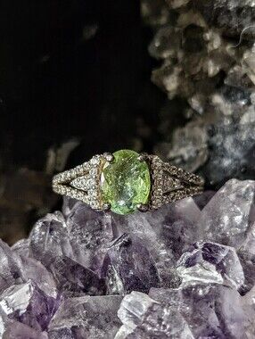 Certified Genuine Paraiba Tourmaline (Cuprian-Elbaite) 925 Silver Ring Size 5